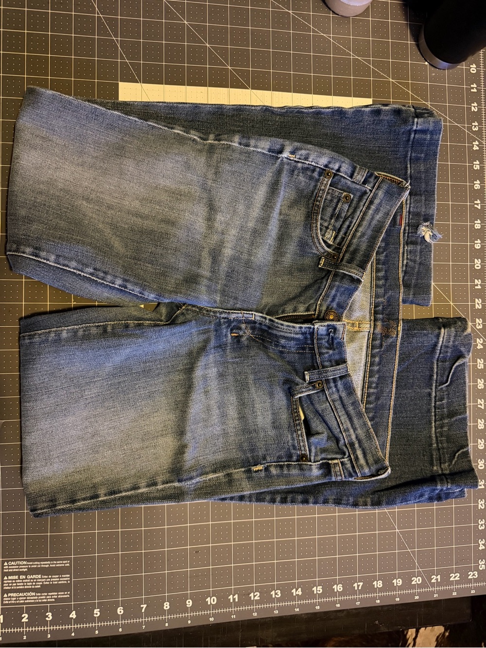 7 For All Mankind Women's Medium Blue Wide Leg Jeans